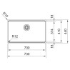 Kuchyňský dřez Franke Box BXX PRO 210/110-70 Nerez
