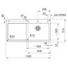 Kuchyňský dřez Franke Mythos MYK 611-100/7 Onyx