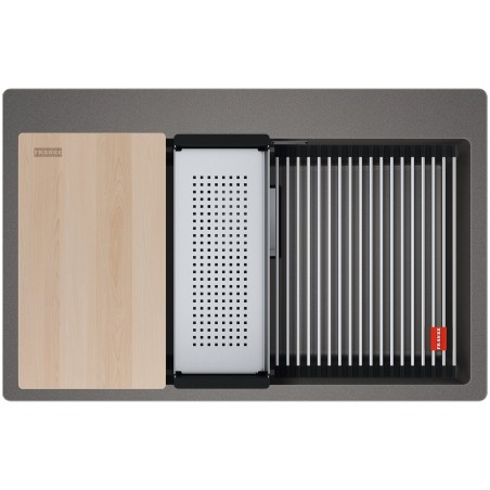 Kuchyňský dřez Franke Kubus 2 KNG PRO 610-73 Šedý kámen