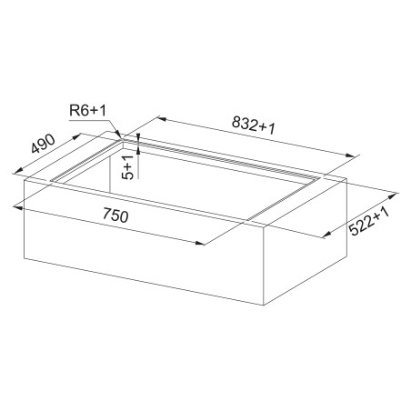 Odsavač par s indukční deskou Franke FMA 8372 4RC HI Černé sklo