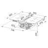 Odsavač par s indukční deskou Franke FMA 8372 4RC R HI Černé sklo