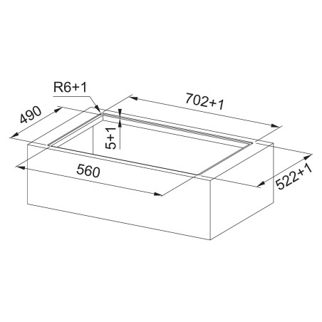 Odsavač par s indukční deskou Franke FSM 7072 4RC HI Černé sklo